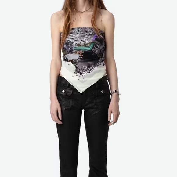 Blondie 85 Zadigcity Night Silk Scarf from Zadig& Voltaire - Picture 3 of 15